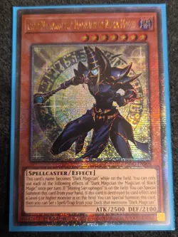 YUGIOH Dark Magician The Magician of Black Magic INFO EN006 Quarter Century Rare - Image 1