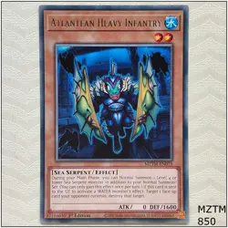 Atlantean Heavy Infantry - MZTM-EN073 - Rare 1st Edition Yugioh - Image 1