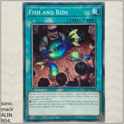 Fish and Bids - ALIN-EN086 - Common 1st Edition Yugioh - Image 1