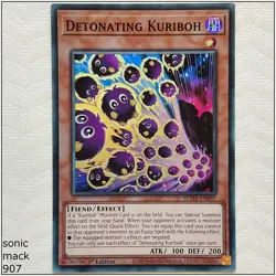 Detonating Kuriboh - SUDA-EN097 - Super Rare 1st Edition Yugioh - Image 1