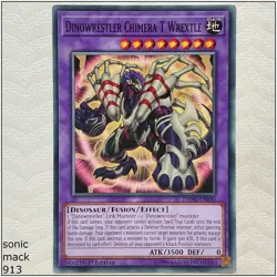 Dinowrestler Chimera T Wrextle - DANE-EN030 - Common 1st Edition Yugioh - Image 1