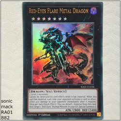 Red-Eyes Flare Metal Dragon - RA01-EN038 - 1st Edition Yugioh - Image 1