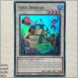 Toxic Boxfish - ALIN-EN085 - Super Rare 1st Edition Yugioh - Image 1