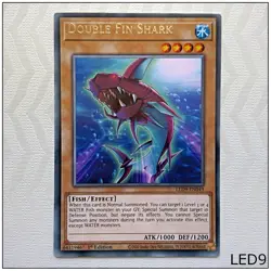 Double Fin Shark - LED9-EN049 - Rare 1st Edition Yugioh - Image 1