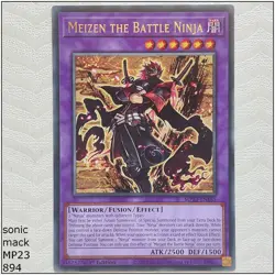 Meizen the Battle Ninja - MP23-EN185 - Rare 1st Edition Yugioh - Image 1