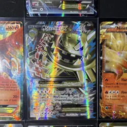 Pokemon TCG EX Full Art Holo Lot 7 Cards Ho-Oh M Steelix Ninetales Kingdra - Image 2
