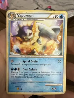 Pokemon TCG Vaporeon Call of Legends Uncommon Card 52/95 Lp+ - Image 1