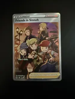 Pokemon TCG Friends in Sinnoh Full Art Trainer 149/159 Crown Zenith Holo Card - Image 1