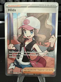 Hilda #164 Full Art Holo Pokemon Sv11W: White Flare Card - Image 1