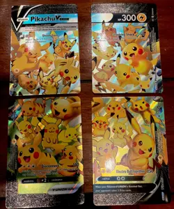 Pikachu V-Union [Set of 4] SWSH: Sword & Shield Promo Cards Holo - Image 1