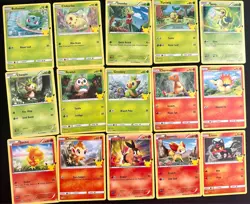 Pokemon 2021 Mcdonalds 25th Anniversary Full Complete Non Holo 25 Card Set NmVlp - Image 1