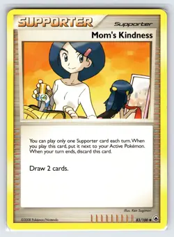 Mom's Kindness 83/100 2008 Majestic Dawn Pokemon Card Uncommon Trainer - Lp - Image 1
