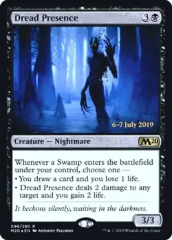 Dread Presence -Foil Light Play MTG Promos: Prerelease Cards - Image 1