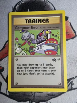 Computer Error 16/53 2000 Pokemon WOTC Black Star Promo LP/MP Card - Image 1