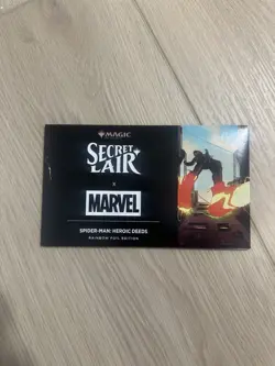 MTG Secret Lair x Marvel's Spider-Man: Heroic Deeds Rainbow Foil Edition Sealed - Image 1