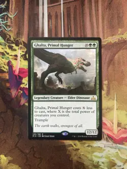 Slightly Played, English - 1 x MTG Ghalta, Primal Hunger Rivals of Ixalan - Image 1