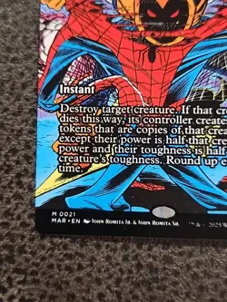 Saw in Half (Borderless) Regular: Spider-Man MTG (NM) - Image 5