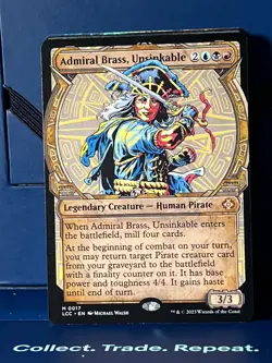 MTG Lost Caverns of Ixalan Admiral Brass, Unsinkable (Showcase) LCI NM - Image 1