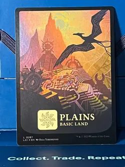 MTG Ixalan Plains (0287) Foil LCI NM - Image 1