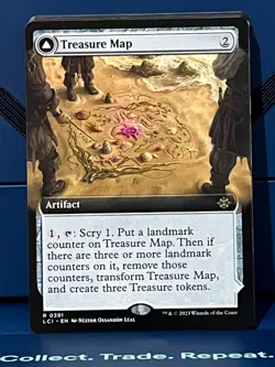 MTG Ixalan Treasure Map (Extended Art) LCI NM - Image 1