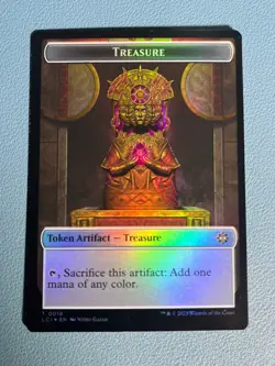 MTG Ixalan Treasure (0018) // Fungus Double-Sided Token Foil LCI NM - Image 1