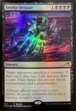 X 1 Invoke Despair NM-M FOIL Kamigawa 506 MTG Magic The Gathering - Image 1