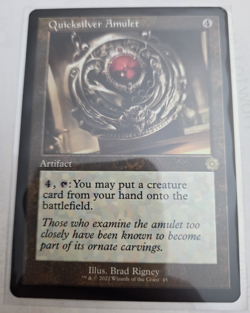 MTG, Quicksilver Amulet The Brothers' War: Retro Frame Artifacts Regular NM - Image 1