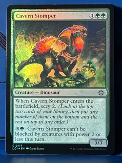 MTG Lost Caverns of Ixalan Cavern Stomper Foil LCI NM - Image 1