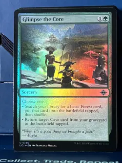 MTG Ixalan Glimpse the Core Foil LCI NM - Image 1