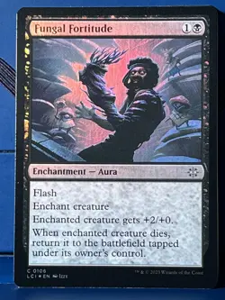 MTG Lost Caverns of Ixalan Fungal Fortitude Foil LCI NM - Image 1