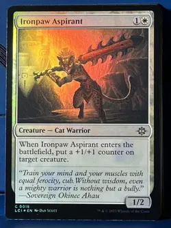 MTG Lost Caverns of Ixalan Ironpaw Aspirant Foil LCI NM - Image 1