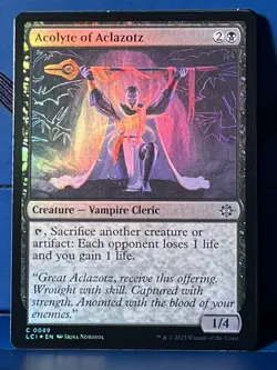 MTG Lost Caverns of Ixalan Acolyte of Aclazotz Foil LCI NM - Image 1