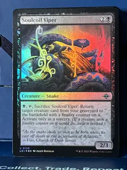 MTG Ixalan Soulcoil Viper Foil LCI NM - Image 1