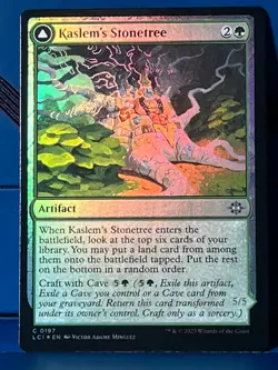MTG Lost Caverns of Ixalan Kaslem's Stonetree Foil LCI NM - Image 2