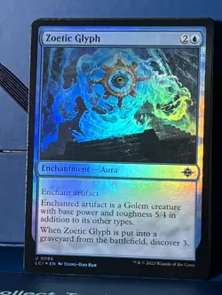 MTG Ixalan Zoetic Glyph Foil LCI NM - Image 1