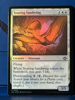 MTG Lost Caverns of Ixalan Soaring Sandwing Foil LCI NM - Image 1