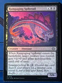 MTG Lost Caverns of Ixalan Rampaging Spiketail Foil LCI NM - Image 1