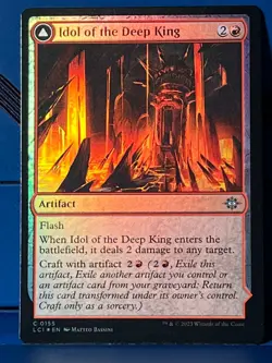 MTG Lost Caverns of Ixalan Idol of the Deep King Foil LCI NM - Image 1