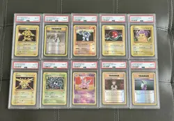 PSA 8 2016 Pokemon XY Evolutions 10 Card Lot Reverse Holo More All Different (m) - Image 1
