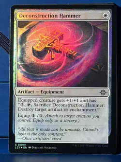 MTG Lost Caverns of Ixalan Deconstruction Hammer Foil LCI NM - Image 1