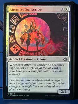 MTG Lost Caverns of Ixalan Attentive Sunscribe Foil LCI NM - Image 1
