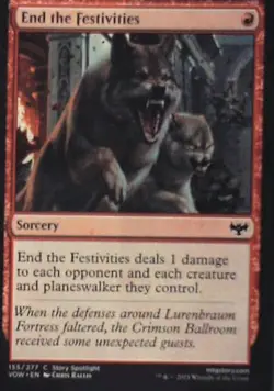 End the Festivities - Innistrad: Crimson Vow: #155, Magic: The Gathering Nm C269 - Image 1