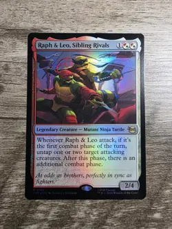 Raph & Leo, Sibling Rivals Teenage Mutant Ninja Turtles - MTG NM Foil - Image 1