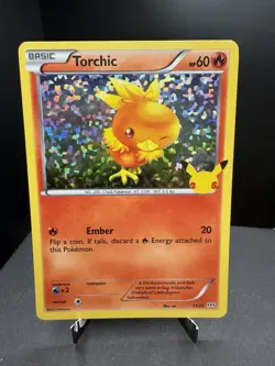 Pokemon TCG Mcdonalds 25th Anniversary Torchic 11/25 Holo Stamped Promo NM - Image 1