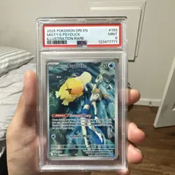 Pokemon Misty's Psyduck 193/182 Destined Rivals Illustration Rare Holo PSA 9 - Image 1