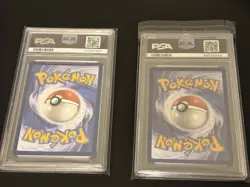 2024 PAF EN PIKACHU #131 & RAICHU #132 SHINY RARE POKEMON PSA 9 SET - Image 2