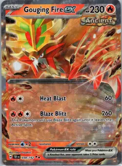 Pokemon TCG Gouging Fire ex 38/162 Temporal Forces NM - Image 1