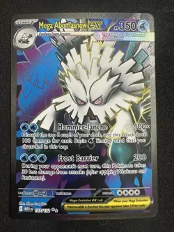 Mega Abomasnow ex 157/132 Mega Evolution Ultra Rare Full Art Holo Pokemon TCG NM - Image 1