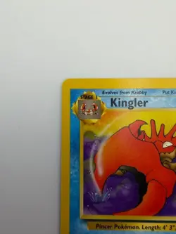 #38/62 Kingler Normal Uncommon - Pokemon TCG Fossil - Vintage - LP (See Photos) - Image 3