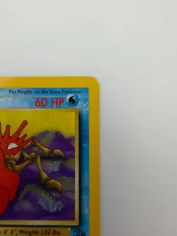 #38/62 Kingler Normal Uncommon - Pokemon TCG Fossil - Vintage - LP (See Photos) - Image 4